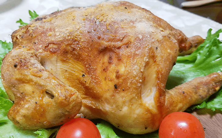 これは簡単 丸鶏のローストチキンレシピ ヘルシーな詰め物で皮はパリッと中はジューシー 暮らしラク